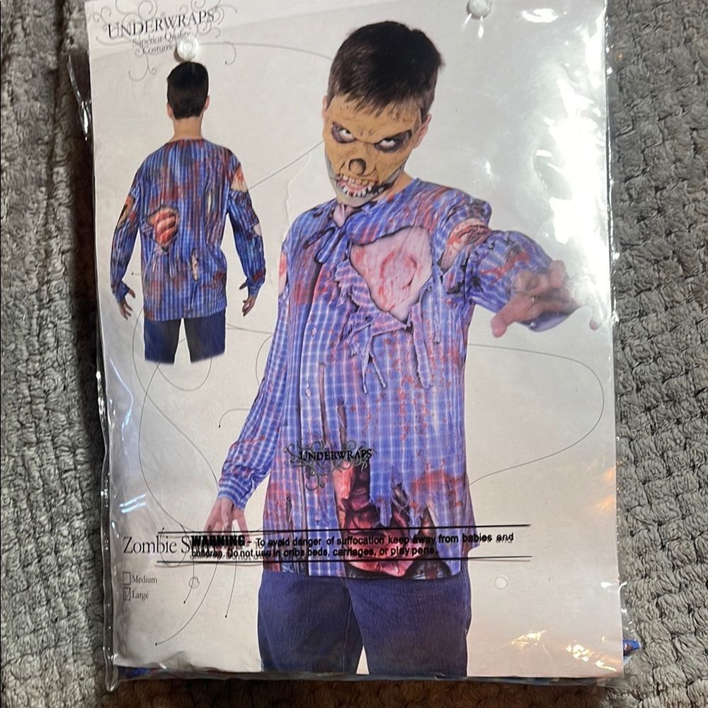 Under wraps, superior quality, costume, zombie shirts, bundle of two